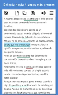 Corrector de español android App screenshot 2